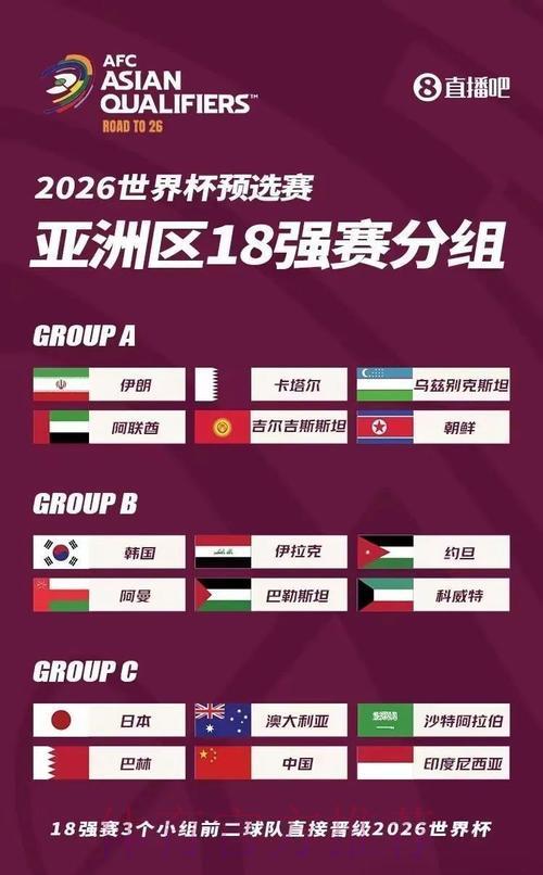 亚洲区世界杯预选赛晋级争夺战